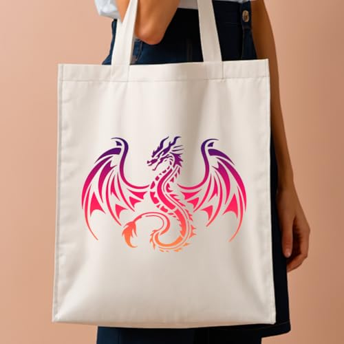 Dragon Stencil, Reusable Painting Template, DIY Home Decor - style: Dragon