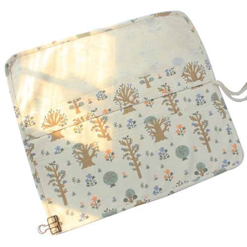 Paint Brush Holder Storage 20 Slots,Art Brush Roll Canvas Pouch,Roll Up Brush Bag Case,Paint Storage Canvas Pouch for Watercolor Gouache