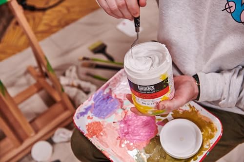 Liquitex Professional Light Modeling Paste. 237ml (8-oz) | 100% Acrylic Polymer & Marble Dust, Lightweight Putty, Builds Form & Structure; Dries to Hard, Opaque White Matte Finish - color: Light Modeling Paste, size: 8 Fl Oz (Pack of 1), style: 8-oz