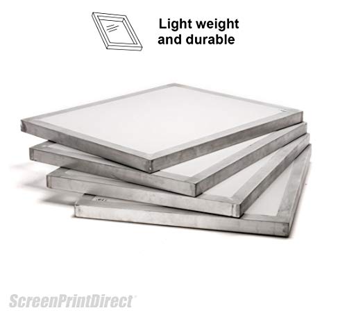 Aluminum Screen Printing Frame 20x24-155 Count White Mesh Silk Screen - size: 155 Count - 20x24