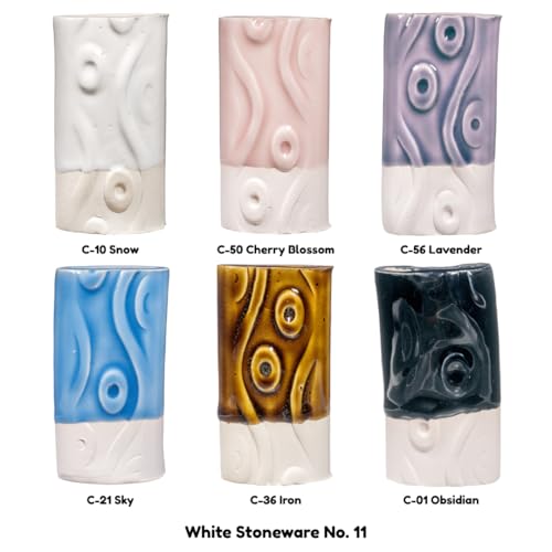 AMACO Celadon High Fire Gloss Glazes 6-Pint Class Pack 2, 6 Assorted Colors | Transparent, Mixable Mid-High Fire Cone 5-6 (C) Liquid Ceramic Pottery Glaze for Bisque - color: 6-Color Class Pack #2