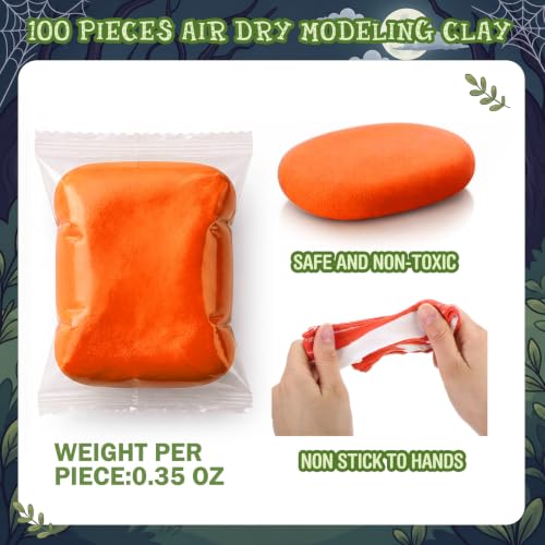 VioraWhite 100 Pcs Air Dry Clay Bulk Modeling Clay for Kids Lightweight Foam Modeling Clays DIY Molding Clays for Kids Adults Crafts Gifts School Project Supplies (Dark Color) - color: Dark Color