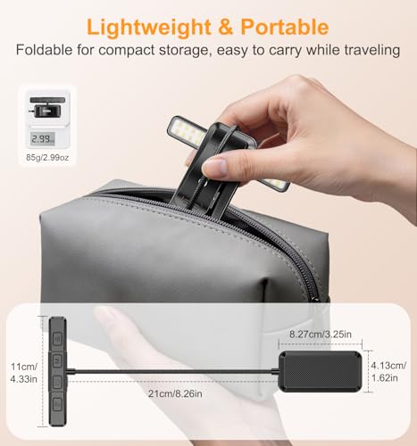 Gritin 2026 Gen 2 Book Light for Reading- 32 Eye Caring Full Spectrum LED - color: Black