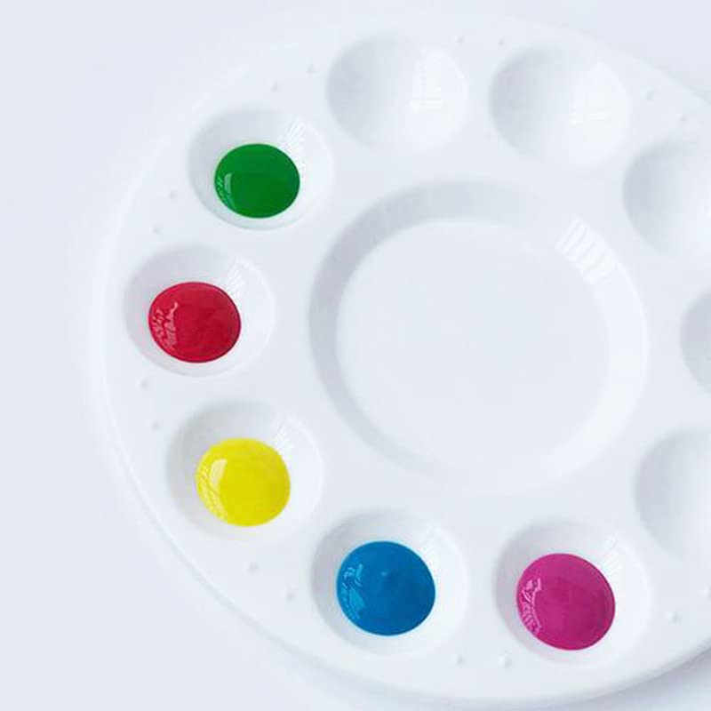 Paint Tray Palette - White Plastic Paint Tray for Kids, Paint Supplies