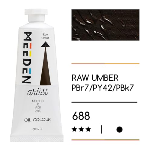 MEEDEN Artist Grade Oil Paint: Raw Umber - 60ml/2oz Tube | Professional Art Paints and Supplies for Canvas Painting - color: Raw Umber, size: 2 Fl Oz (Pack of 1)