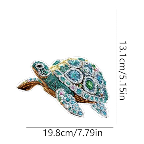 STGLCR Sea Turtle Suncatchers Special Shape Diamond Painting Kits for Beginner,Crystal Rhinestones Diamond Dots Diamond Art DIY Kits for Adults Painting Pendant Ornament for Home Wall Decor 7.8inch