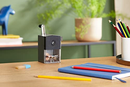 Swordfish 40100 Ikon Desktop Manual Pencil Sharpener, 8 mm