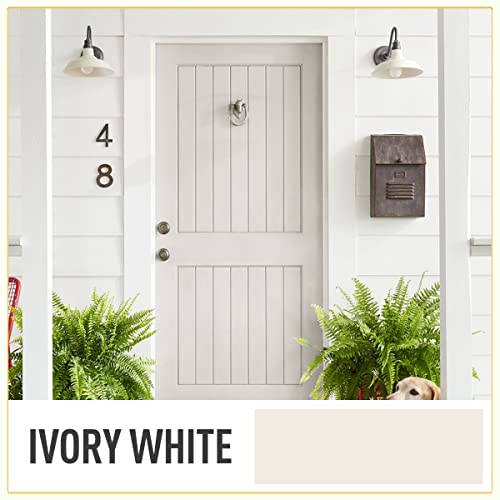 DWIL Acrylic Wood Paint for Furniture - Semi-Gloss Paint Suitable for Wood Surface Renovation, Water-Based All match Paint, Non-Toxic & Odorless, Eco-Friendly & Healthy (32OZ, Ivory White) - color: Ivory white