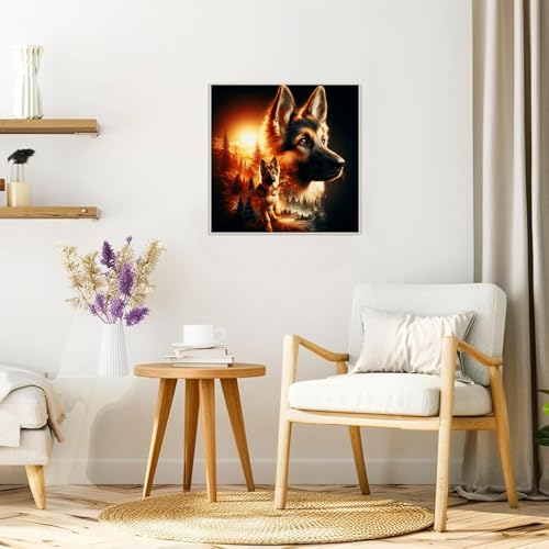 BSNRCH Sheepdog Diamond Art Kits for Adults,5D Diamond Painting DIY Animal Dog Diamond Art Diamond Painting Kits for Adult,Round Full Drill Diamonds, Diamond Art Kits for Home Decor 12x12inch - color: sheepdog