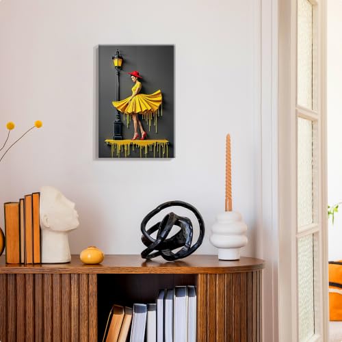 SmartEZ Paint by Numbers Kit for Adults with Frame, Dancer Paint by Number | Paint by Number with Easel, Adult Paint by Number Kits with Frame for Gife, Home Wall Decor, 7.87x11.81 Inch - color: Woman Dancer 017