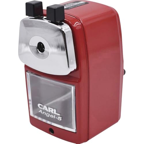 Carl Angel-5 Pencil Sharpener (A-S-SD-R) - color: Red