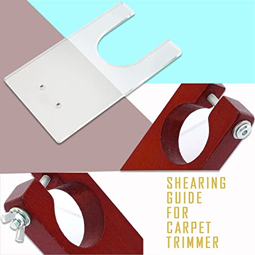 Shearing Guide for Carpet Trimmer, Rug Tufting Shearing Guide, Solid Wood Rug Tufting Carver Holder Base, Carpet Trimmer Bracket Tool for Keeping Rugs Flat, Excluding Carpet Trimmer - color: Shearing Guide for Carpet Trimmer