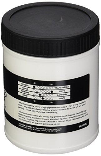 Winsor & Newton Professional Acrylic Medium, White Gesso, 450ml - color: White Gesso, style: 450ml (15.2-oz)