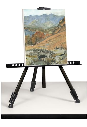 Creative Mark Feather Portable Lightweight Painting Adjustable Folding Tripod Easel Stand for Painting, Up to 75" Tall, Easy-Lok Canvas Holder Fits 1.5" Canvases from 4''-30'' Tall