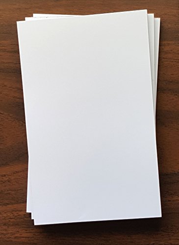 Blank Note Pad, Quantity 3, 50 Sheets, 5” x 8”. | Blank writing pads with cardboard backing and glue binding. Ink-friendly heavyweight paper. Archival quality. - size: 3 Blank Note Pads