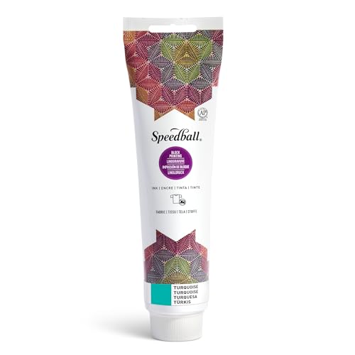 Speedball 003576 Fabric Block Printing Ink - color: Turquoise, size: 5.1 fl oz