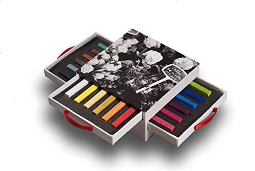 Conté à Paris 18 Count Assorted Carrés Crayons, Drawer Box | Expanded Creative Range, Wide Selection For Drawing And Shading, Premium Storage For Studio Organization - style: 18 Count - Drawer Box