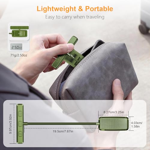 Gritin 19 LED Rechargeable Book Light for Reading in Bed | Eye Caring 3 Color Temps,Stepless Dimming Brightness,Memory Function,90 Hrs Runtime Lightweight Clip on Light-Dark Green - color: Dark Green