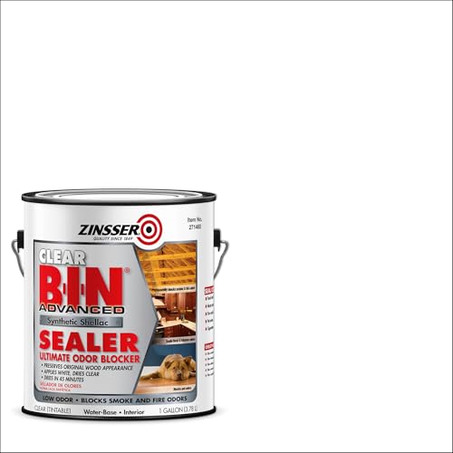 Zinsser 271460 Clear B-I-N Advanced Synthetic Shellac Sealer, Gallon - size: Gallon (Pack of 1)