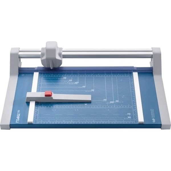 Dahle 550 Professional Rotary Trimmer, 14" Cut Length, 20 Sheet Capacity, Self-Sharpening, Dual Guide Bar, Automatic Clamp, German Engineered Paper Cutter - size: 14" Cut Length