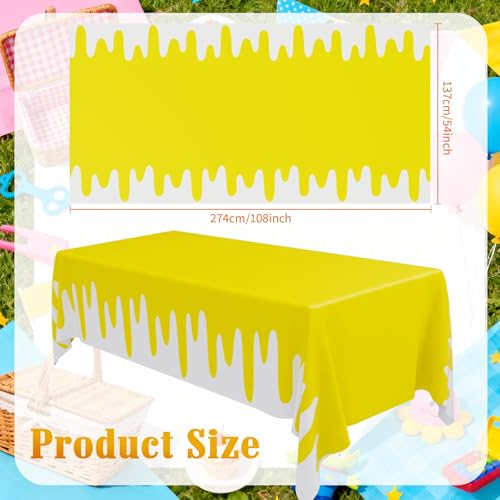 6 Pcs Art Party Decorations Art Paint Tablecloths 54 x 108 Inch Waterproof Rectangle Table Cover Disposable Table Cloth for Birthday Party Supplies (Multicolor) - color: Multi Color