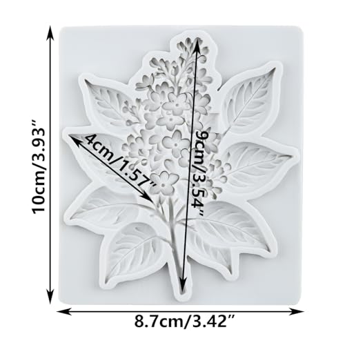 Flower Polymer Clay Mold Flower Branch Leaf Silicone Molds - color: Style J