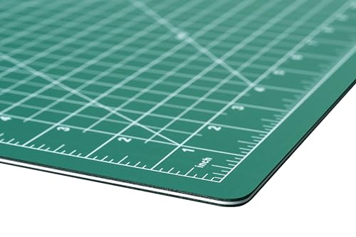 Dahle Vantage 10471 Premium Self-Healing Cutting Mat, 12"x18", 1/2" Grid, 5 Layers for Max Healing, Perfect for Crafts & Sewing, Green - color: Green, size: 18"L x 12"W