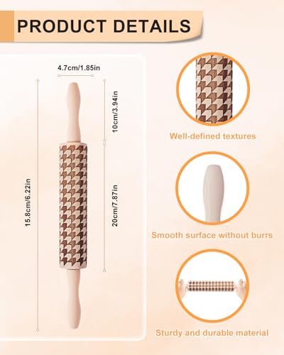 eZAKKA Clay Texture Roller Kit for Pottery with Pattern Set - size: Style 4