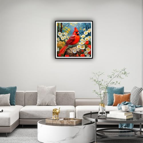 hill froeistung Cardinal Diamond Art Painting Kits for Adults,Beginners - color: HF-A078