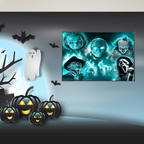 VeGuude Halloween Diamond Art Kits for Adults Home Wall Decor Gift 16x12 in - color: DP04286