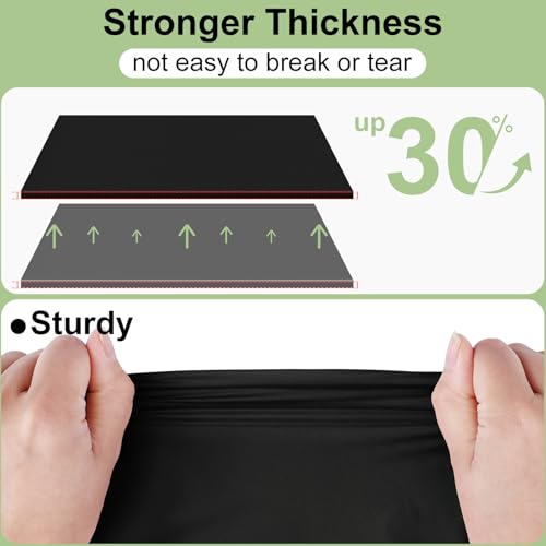 misaya 6 Packs Plastic Table Cloth Black Disposable Tablecloth - color: Black, size: 54" X 72"