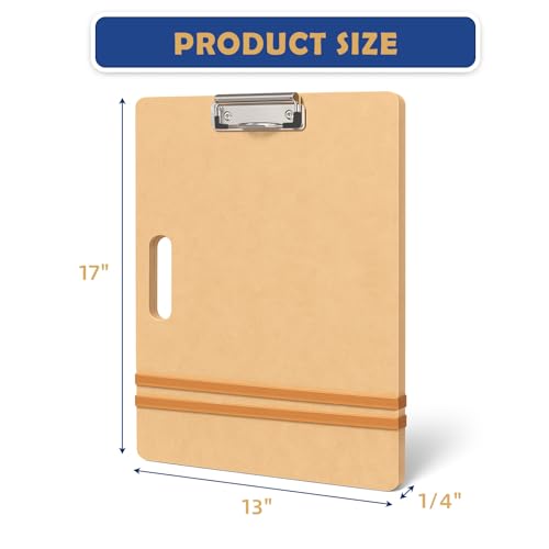 Falling in Art 13x17 Sketch Board with Sturdy Clip &Rubber Bands | Professional Art Drawing Board, Portable Artists Clipboard for Classroom and Studio Drawing - size: 13X17"