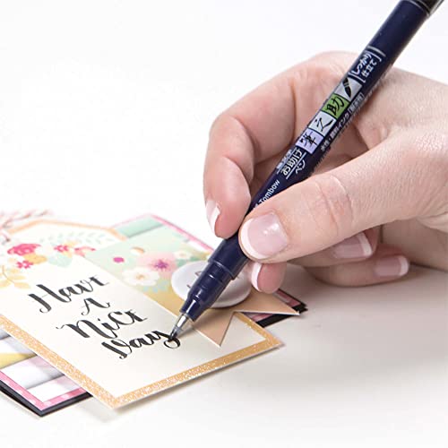 Fudenosuke Brush Pen, Hard Tip, Black - size: 1 Count (Pack of 1), style: Hard