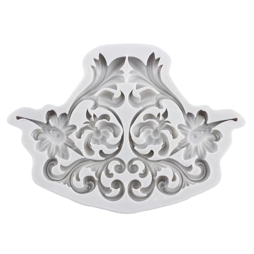 Baroque Relief Polymer Clay Mold Relief Flower Silicone Molds | DIY Craft Epoxy Resin Casting Polymer Clay Tools Crafts Air Dry Jewelry Making - color: Style L