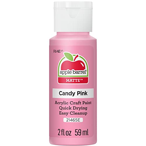 Apple Barrel Acrylic Paint in Assorted Colors, Candy Pink- (Pack of 3) - color: Candy Pink, size: 2 Fl Oz (Pack of 3)