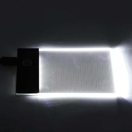 Msiud A6 LED Tracing Light Board, Adjustable Brightness Control for Art | Drawing Sketching Projects, Flip Book Creation, Animation Frame Development, Stencil Transfer Applications, Artwork Copying