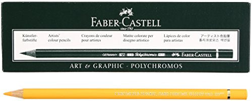 Faber Castel Polychromos Colored Pencils, 109, Dark Chrome Yellow, 6 Count - color: 109 dark chrome yellow