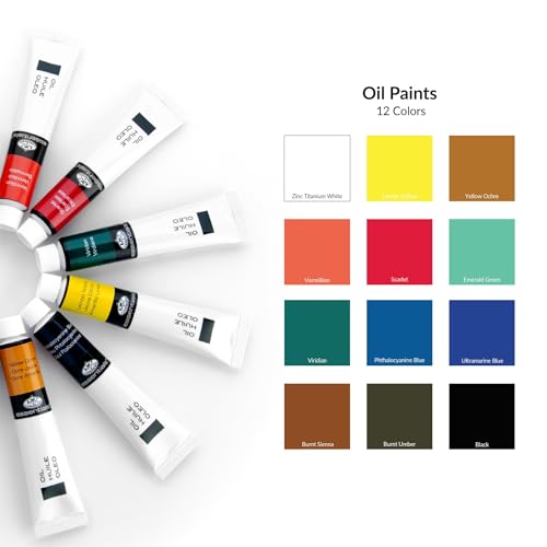 Royal & Langnickel Oil Color Artist Tube Paint, 21ml, 12-Pack - size: 12 Pack