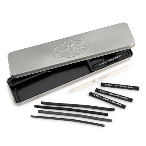 Royal & Langnickel Mini Tin Charcoal Art Set - style: Charcoal