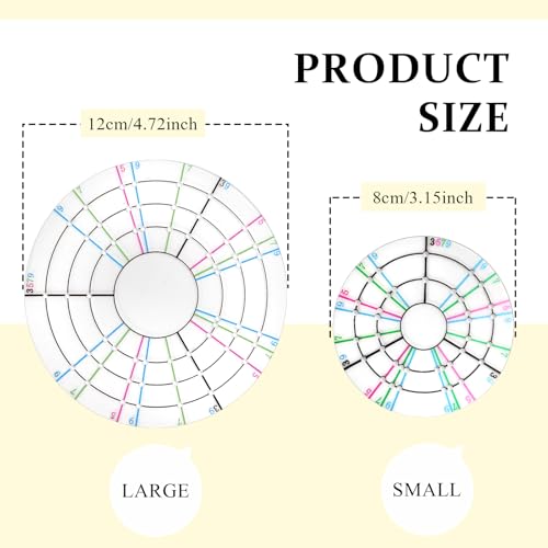 GeryVtee Pottery Trimming Spinner Pottery Trimming Tools Rotary Disc Mini Pottery Wheel Clay Tools for Potters and Clay Artists((Large+Small)