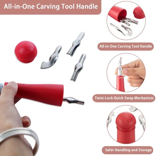Linocut Kit for Printmaking,Linoleum Blocks for Printmaking Supplies,Block Printing Stamp Making Kit,Linoleum Blocks Carving Tools,Arts and Crafts Gift for Adults,Women,Men,Boys,Girls