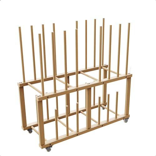 Art Storage Rack, Art Canvas Storage, Art Drying Rack, Canvas Boards Rack Art Storage with Handle & Caster Wheels for Drawing Board, Panel, Paper Pad for - size: 16"D x 38.5"W x 39.5"H
