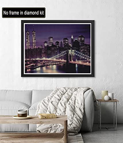 Diymood DIY 5D Diamond Painting Kits for Adults Landscape - Diamond Art Kits for Adults City at Night | Full Drill Round | Crystal Mosaic Picture | Beginner | Home Wall Decor | 16x20 Inch - color: Colorful9