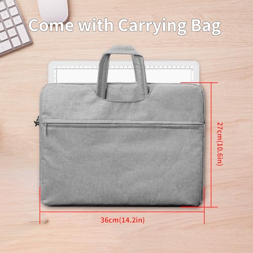 Phylosal Rechargeable A4 Light Pad with Carry Bag, Ultra-Thin Magnetic Tracing Light Box for Drawing, Diamond Art Painting Light Board with Side Button, Super Bright Light Table for Sketching (White) - color: White, size: A4 with Handbag