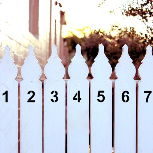 2 Inch Plastic Number Stencils Kit 0-9 – Reusable Address & Digital Number Painting Templates for Cake, Mailbox, Road, Parking Lot, Door, Truck Signs - color: 2 Inch