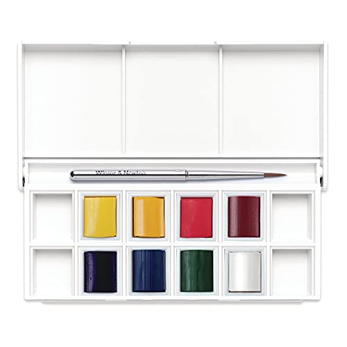 Winsor & Newton Cotman Watercolor Paint Set, 8 Half Pan, Floral Pocket Set - style: 8 Half Pan Floral Colors