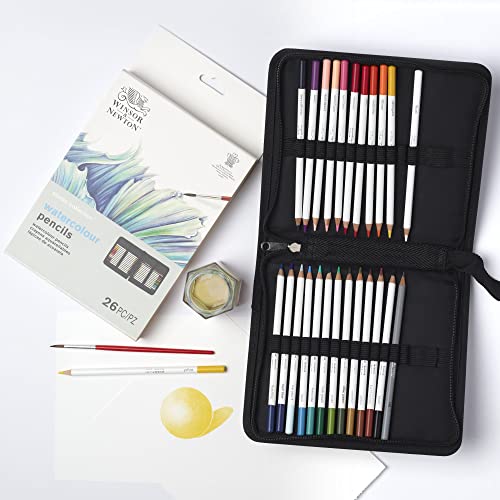 Winsor & Newton Studio Collection Artist Pencils, Watercolor Pencil Wallet, Set of 26 - style: 26 Watercolor Pencils