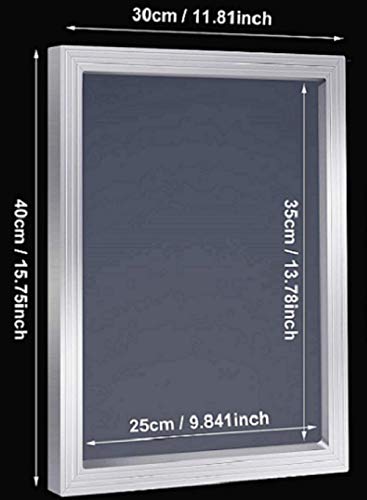 Screen Printing Frame, Aluminum Screen Printing Frame, Suitable for Printing T-Shirts, Backpacks, Handbags, Floors, Windows, 11.8x15.75 Inches