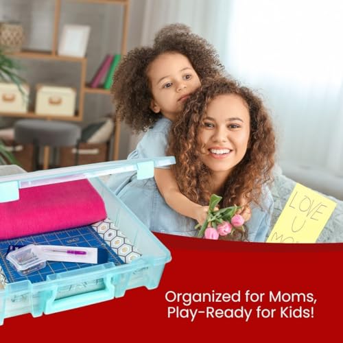 ArtBin 6955AA Super Satchel 1-Compartment Box, Art & Craft Organizer, 1-Pack, Translucent Aqua - color: Aqua