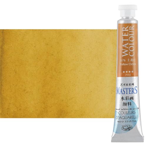 Marie's Masters Quality Watercolor Paint - Yellows, 9 mL (Set of 6) - Concentrated Color, Pure Pigments, High Lightfastness Ratings - color: Yellows